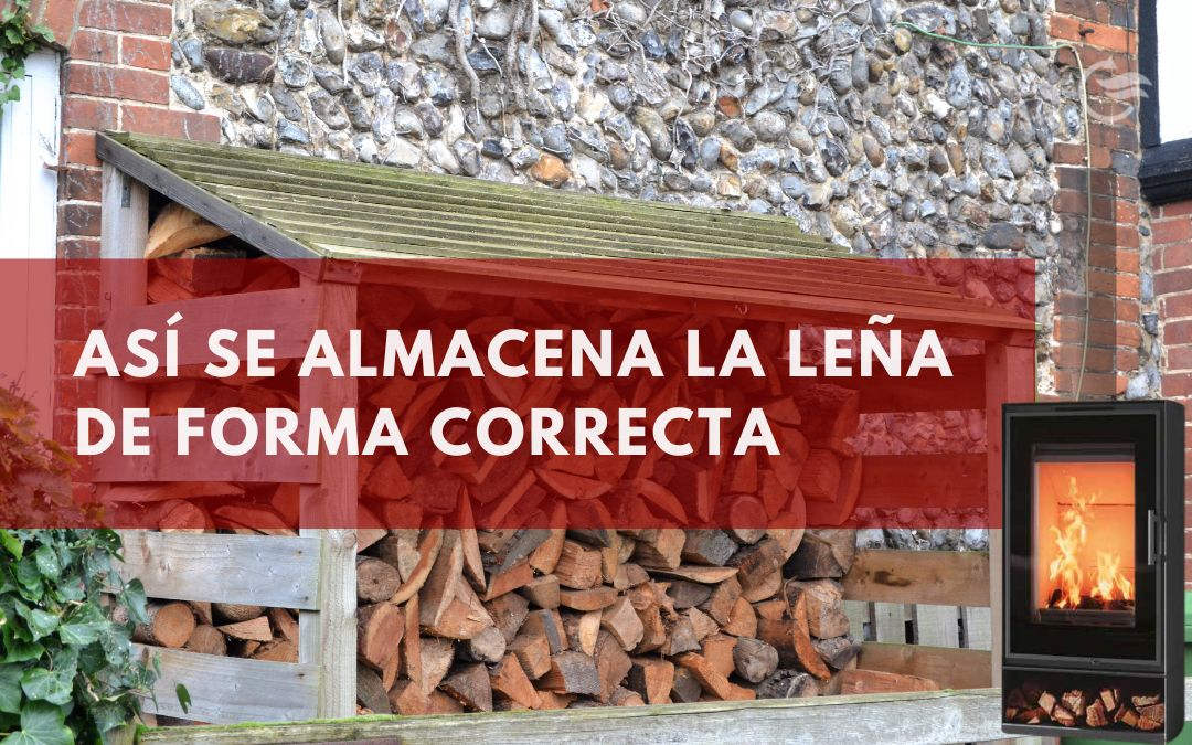 Así se almacena la leña de forma correcta