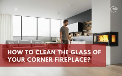 How to clean the glass of your corner fireplace?