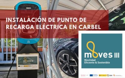 Instalación de punto de recarga eléctrica en Carbel con el apoyo del programa MOVES III